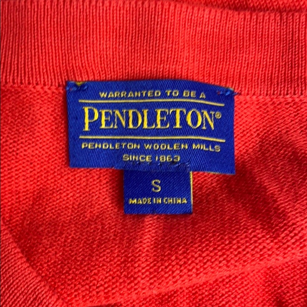 Red Pendleton Sweater - image 3
